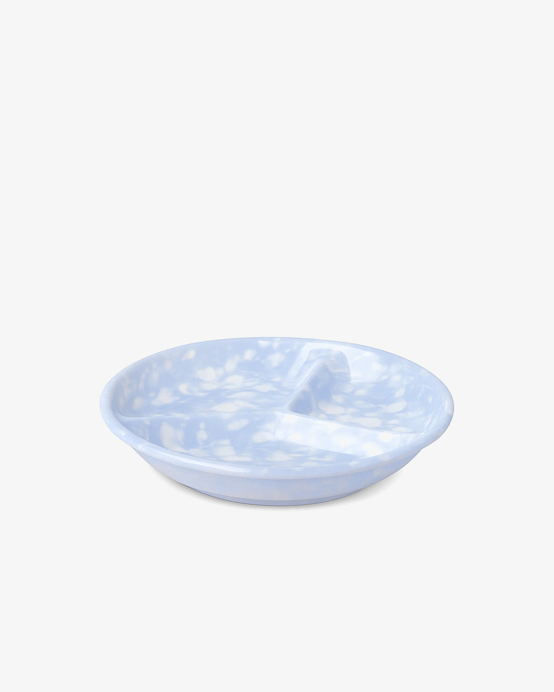 Korean Bunsik Retro Melamine Sharing Plate Blue