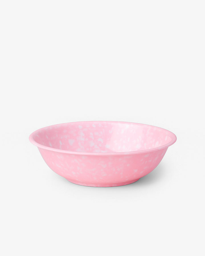 Korean Bunsik Retro Melamine Soup Bowl Pink