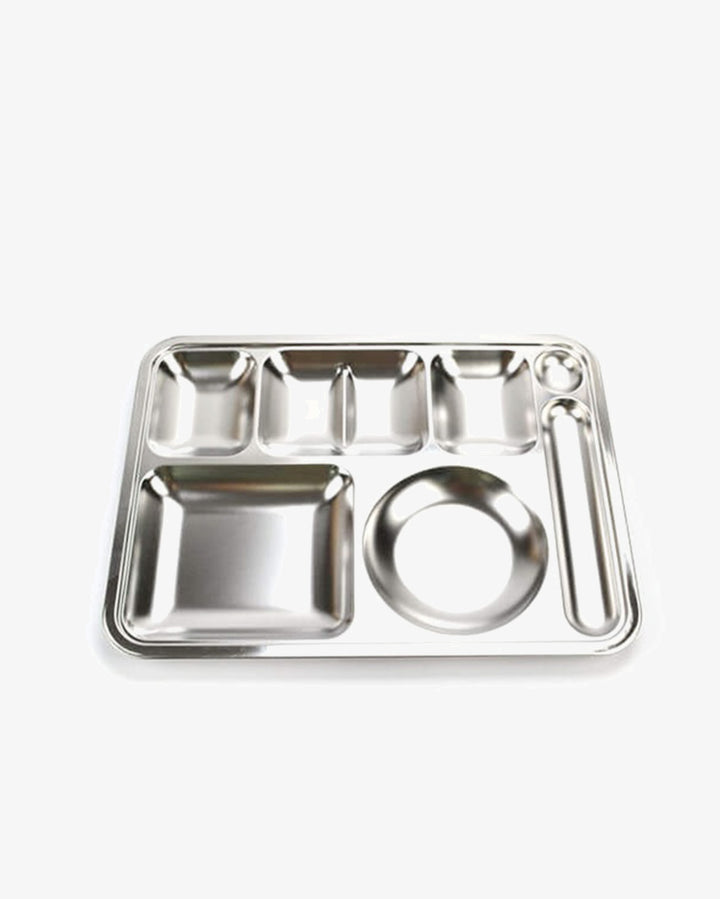 Korean Stainless Steel Meal Plate