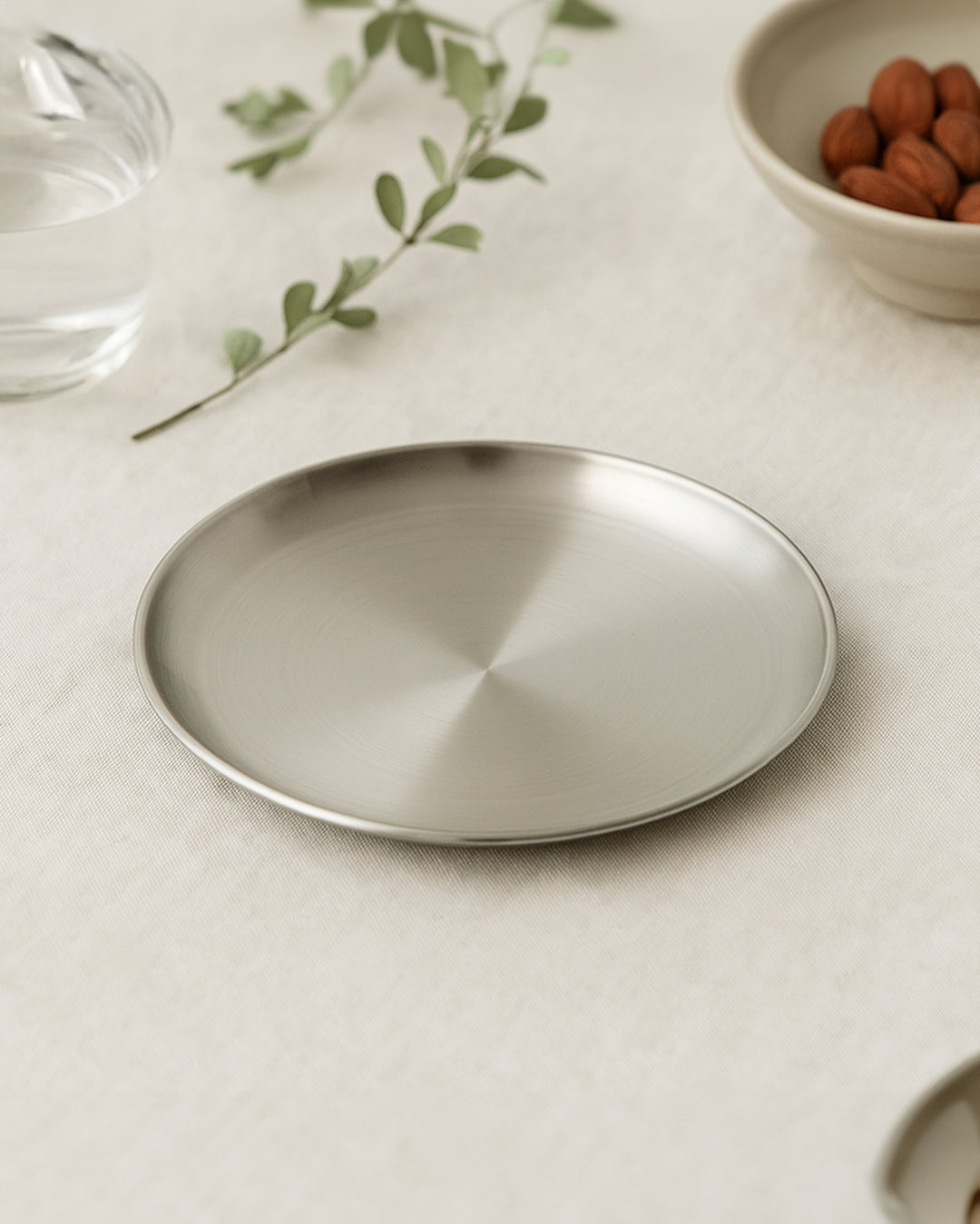 Korean Stainless Steel Round Plate Small