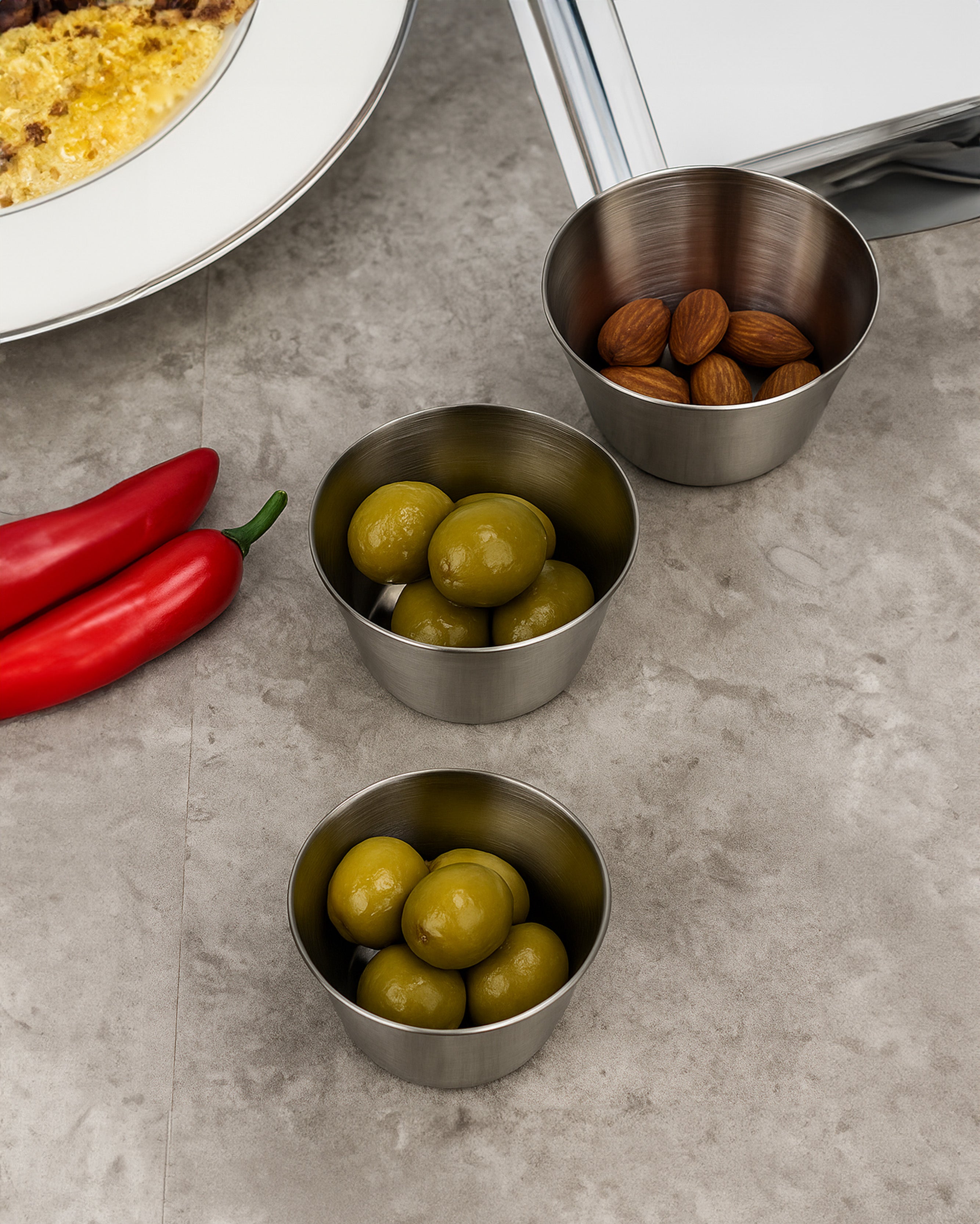 Korean Stainless Steel Sauce Bowl Small