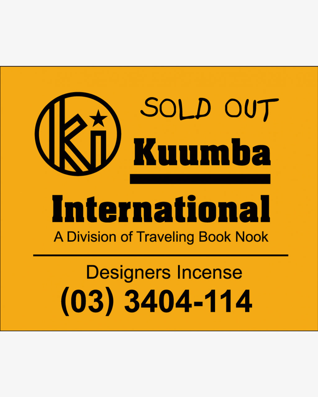 Kuumba International Regular Incense Sold Out
