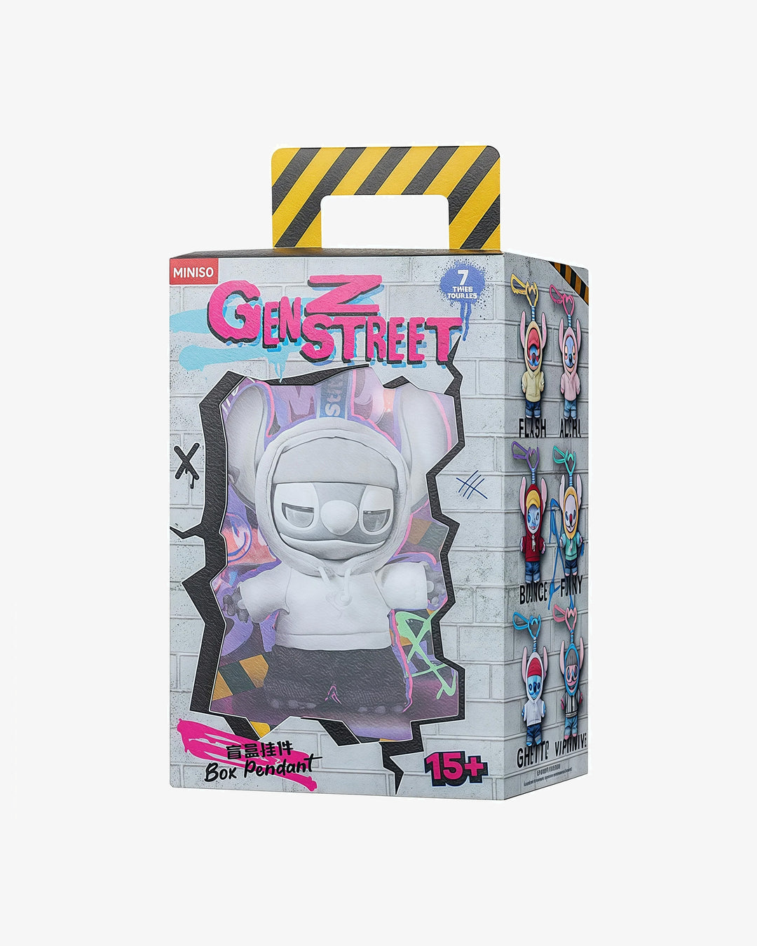 Miniso Disney Stitch GenZ Street Series-Vinyl Plush Pendant Blind Box