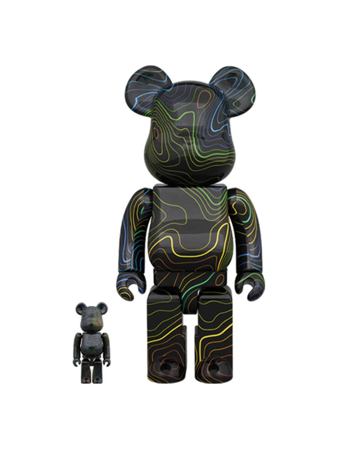 Medicom Toy Be@arbrick x Hypebeast 100% & 400% Set Black Multicolor Prior