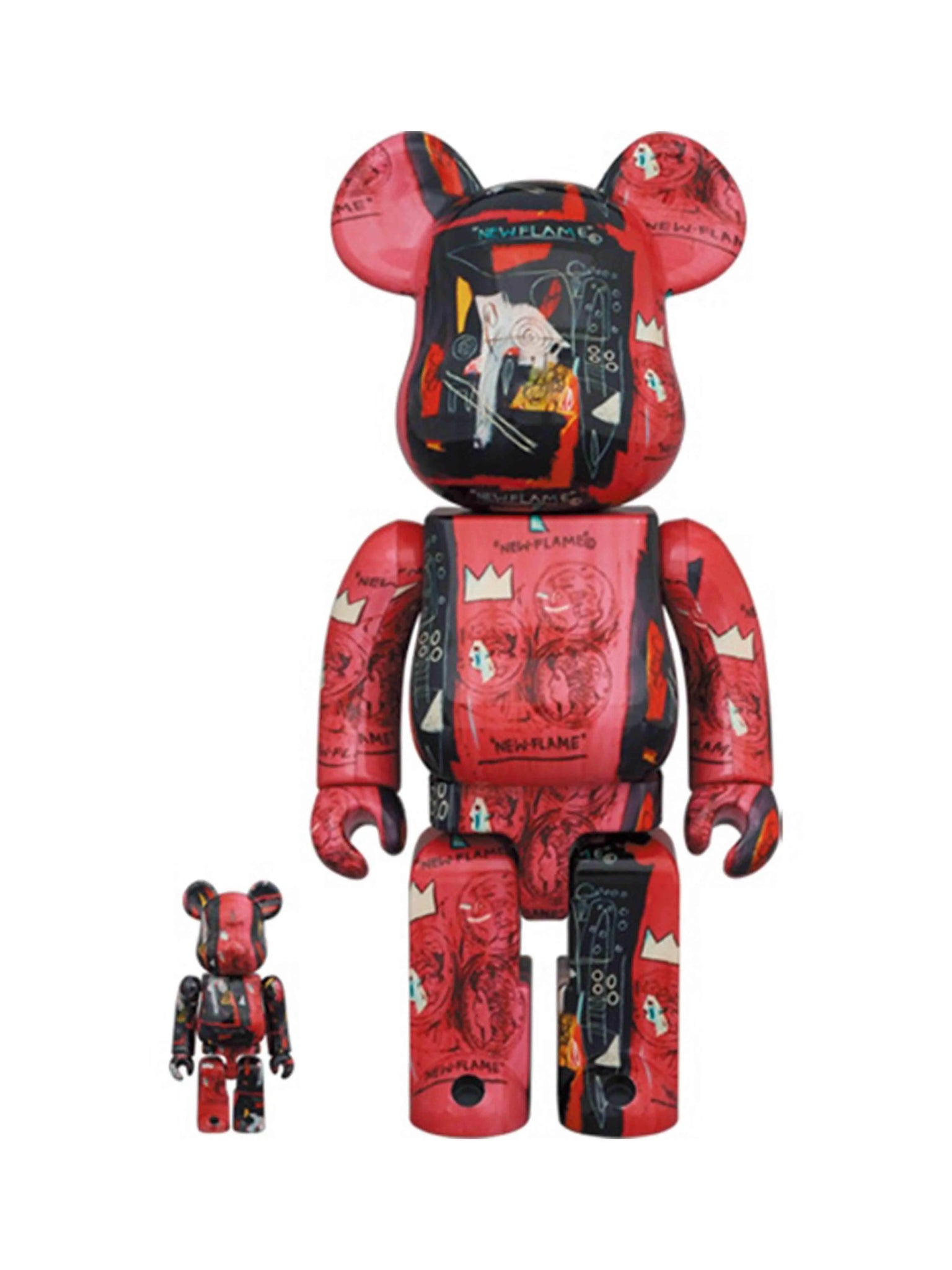 Medicom Toy Be@rbrick Andy Warhol x Jean Michael Basquiat #1 100% & 400% Set Prior