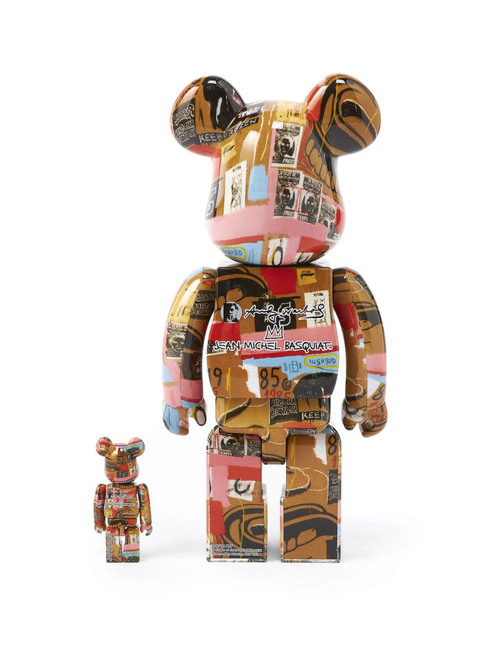 Medicom Toy Be@rbrick Andy Warhol x Jean Michel Basquiat #2 100% & 400% Set Prior