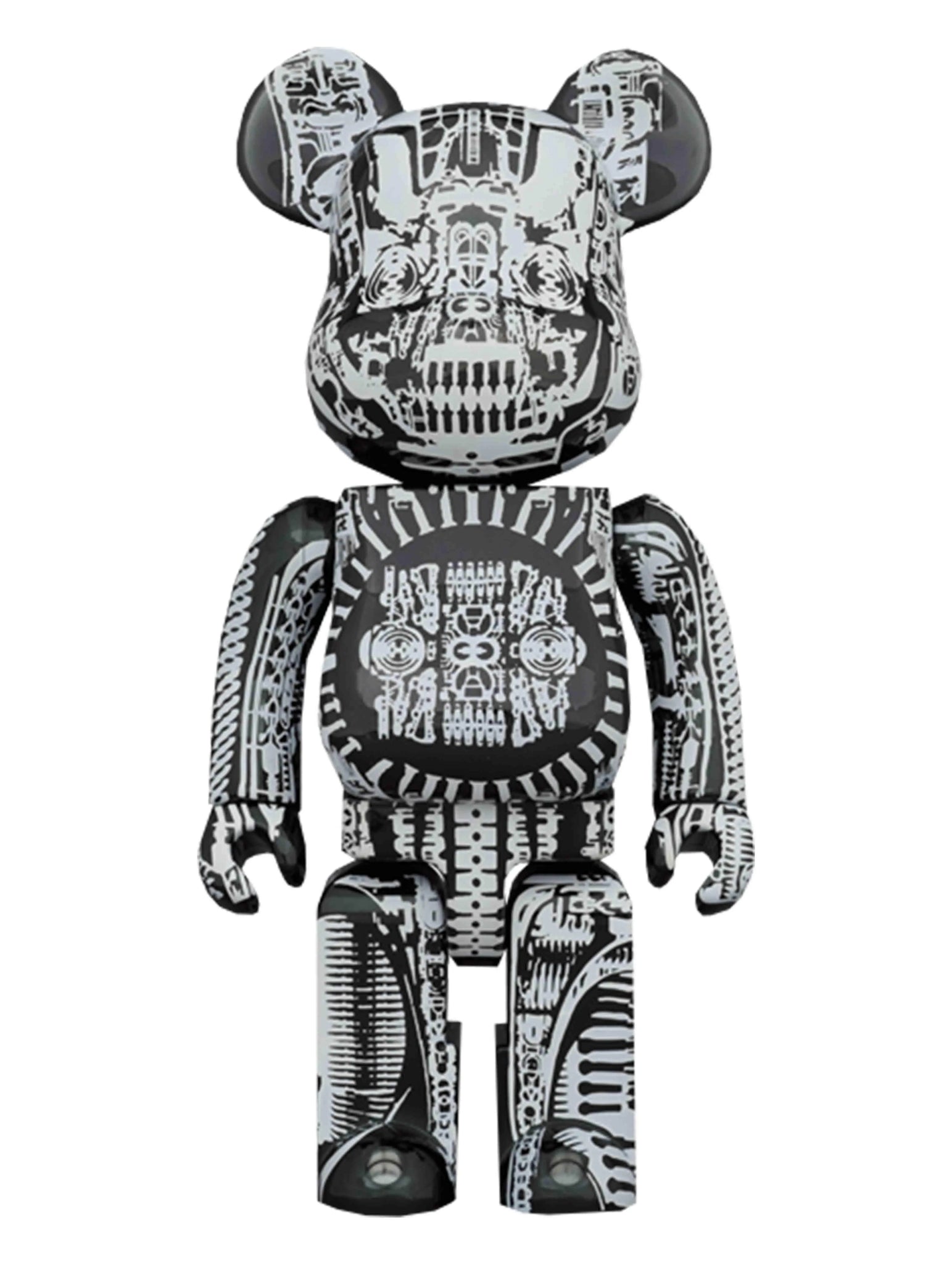 Medicom Toy Be@rbrick H.R. Giger Black Chrome 1000% Prior