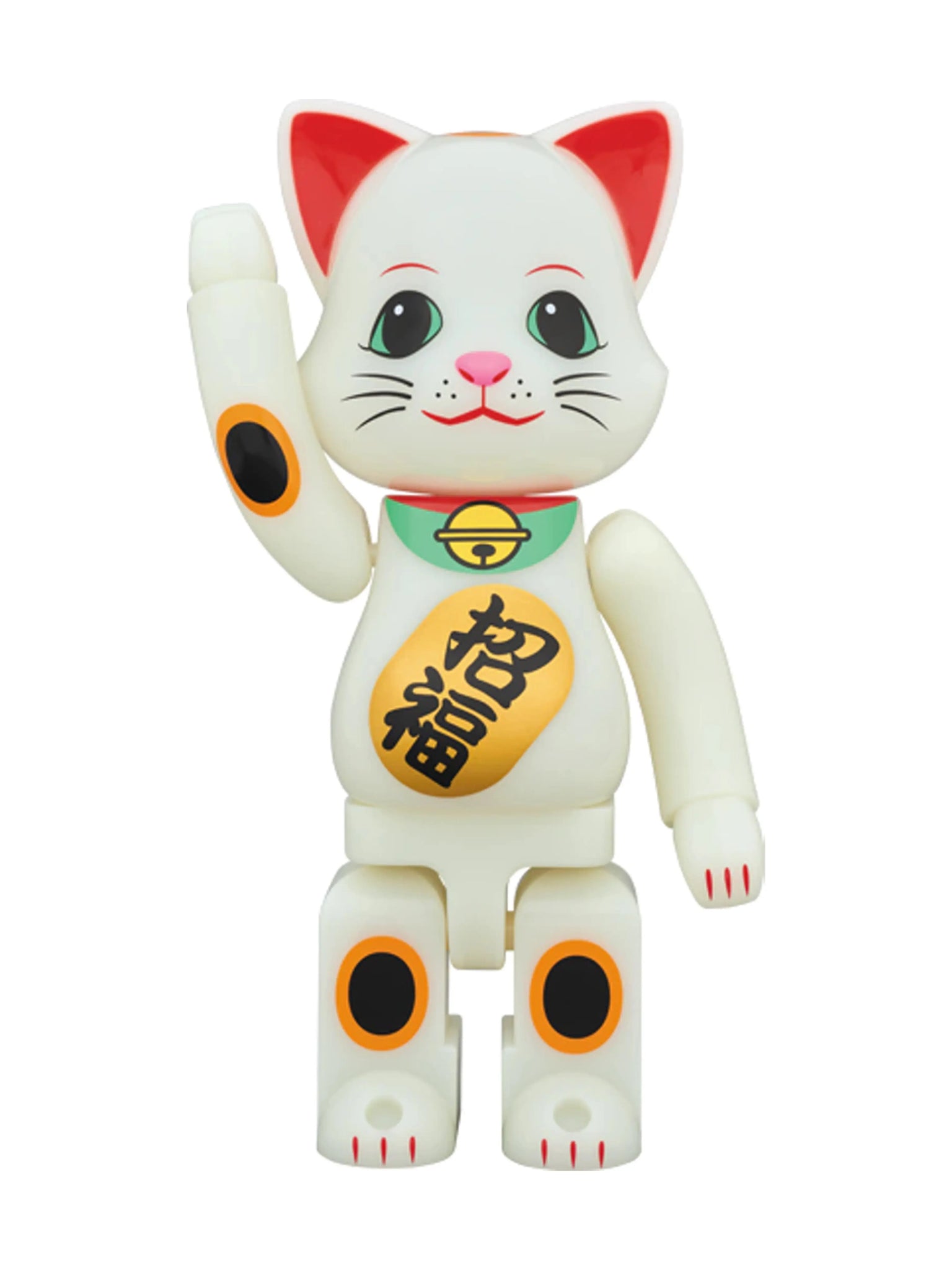 Medicom Toy Be@rbrick Ny@brick Beckoning Cat Glow In The Dark 400% Prior