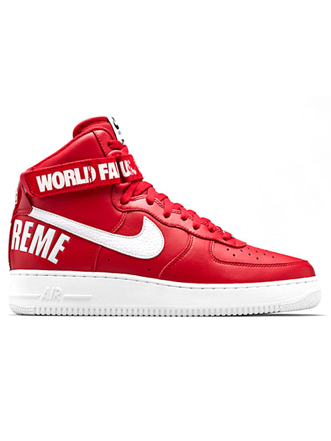 Nike Air Force 1 High Supreme World Famous Red Prior