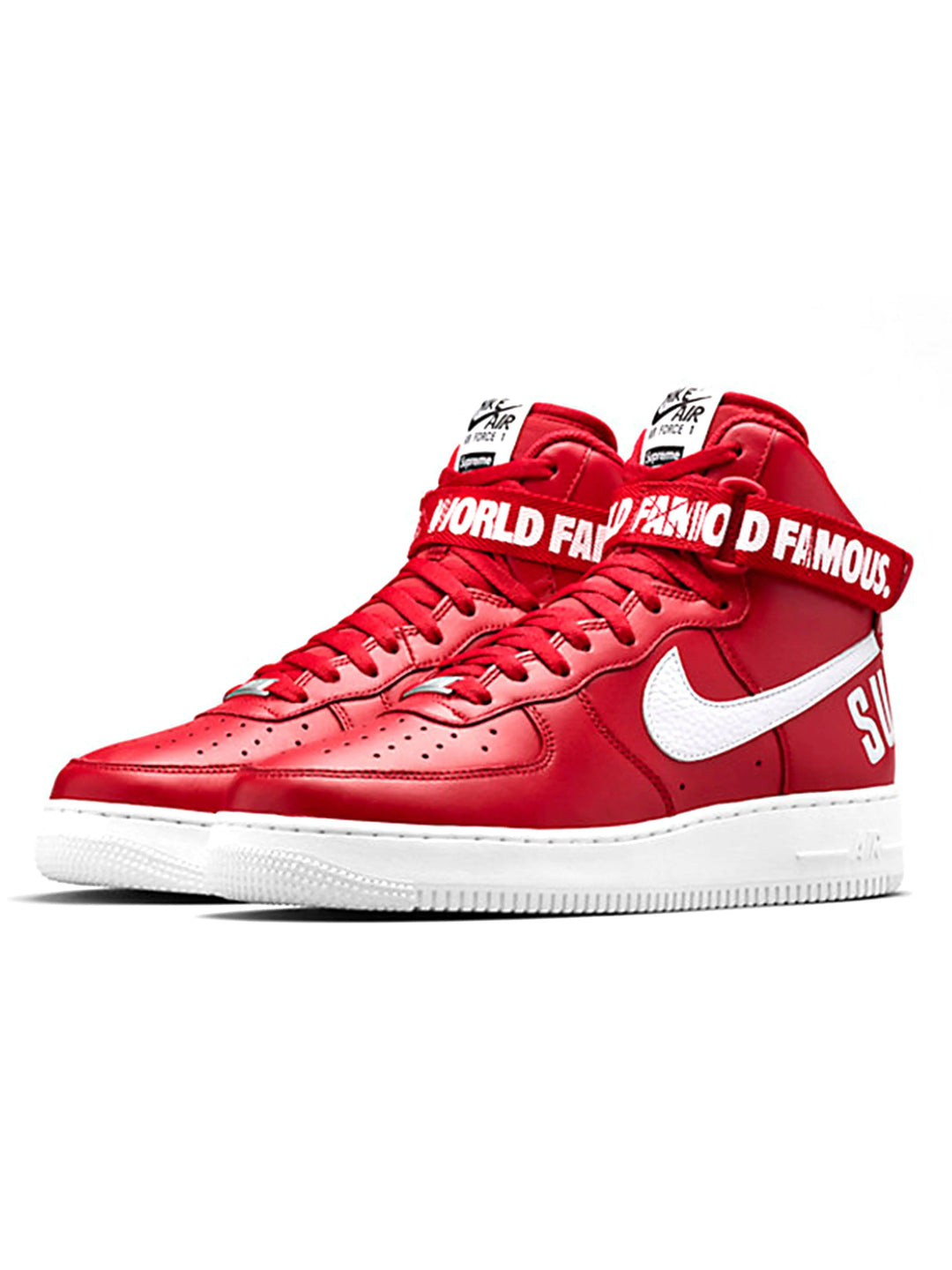 Nike Air Force 1 High Supreme World Famous Red Prior