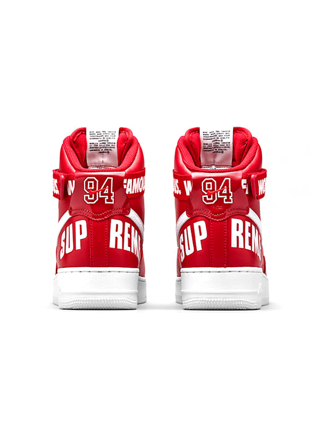 Nike Air Force 1 High Supreme World Famous Red Prior