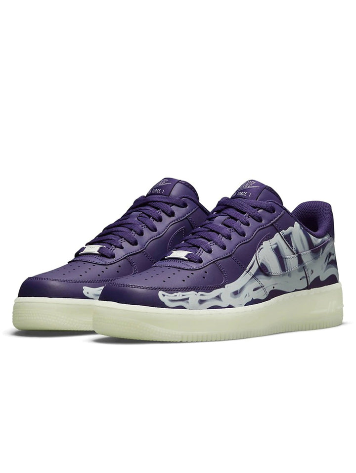 Nike Air Force 1 Low '07 QS Purple Skeleton Halloween [2021] Prior