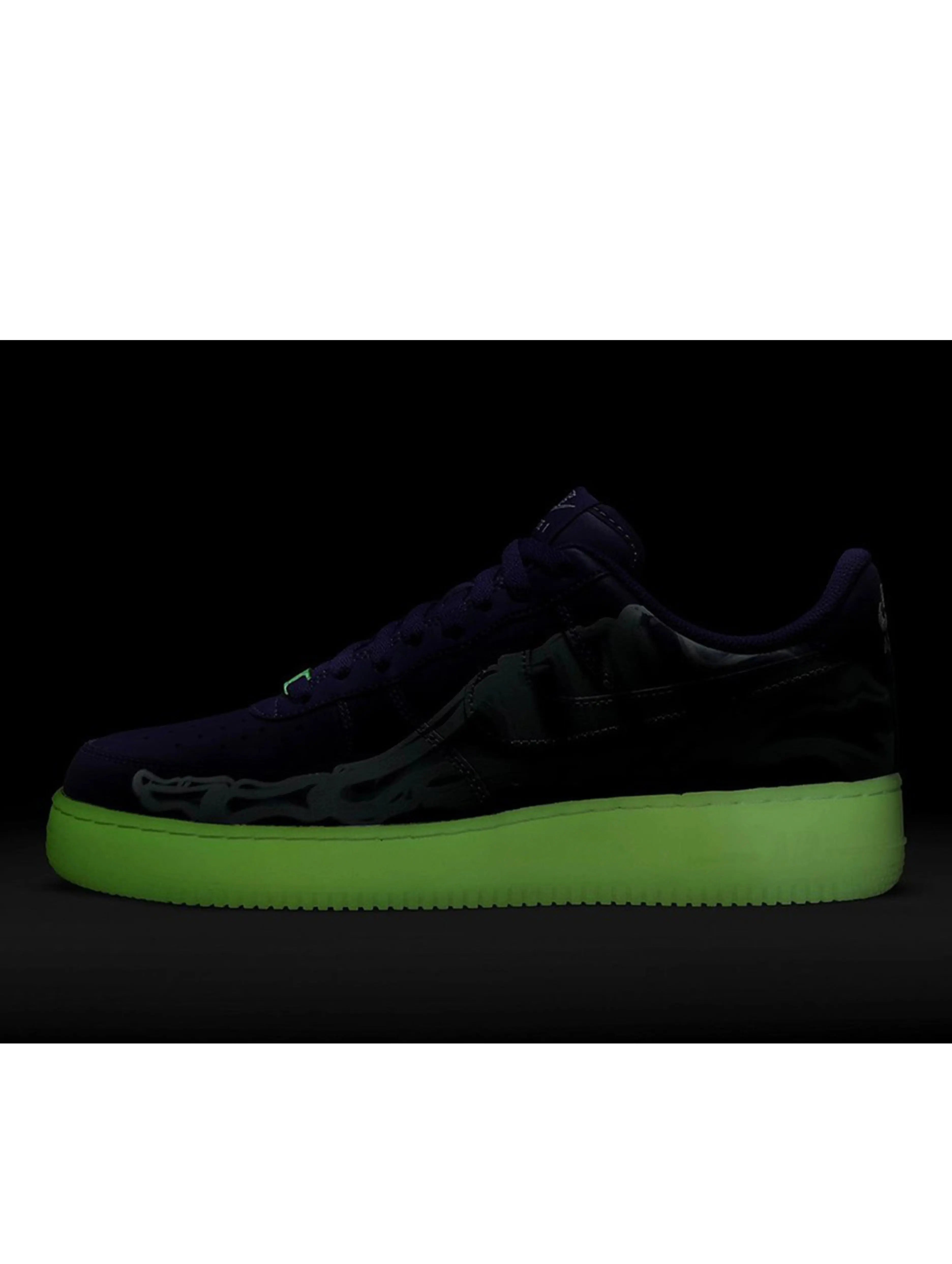 Air Force Skeleton Glow In The Dark Nike Air Force Low Size Halloween Court Purple Skeleton Glow