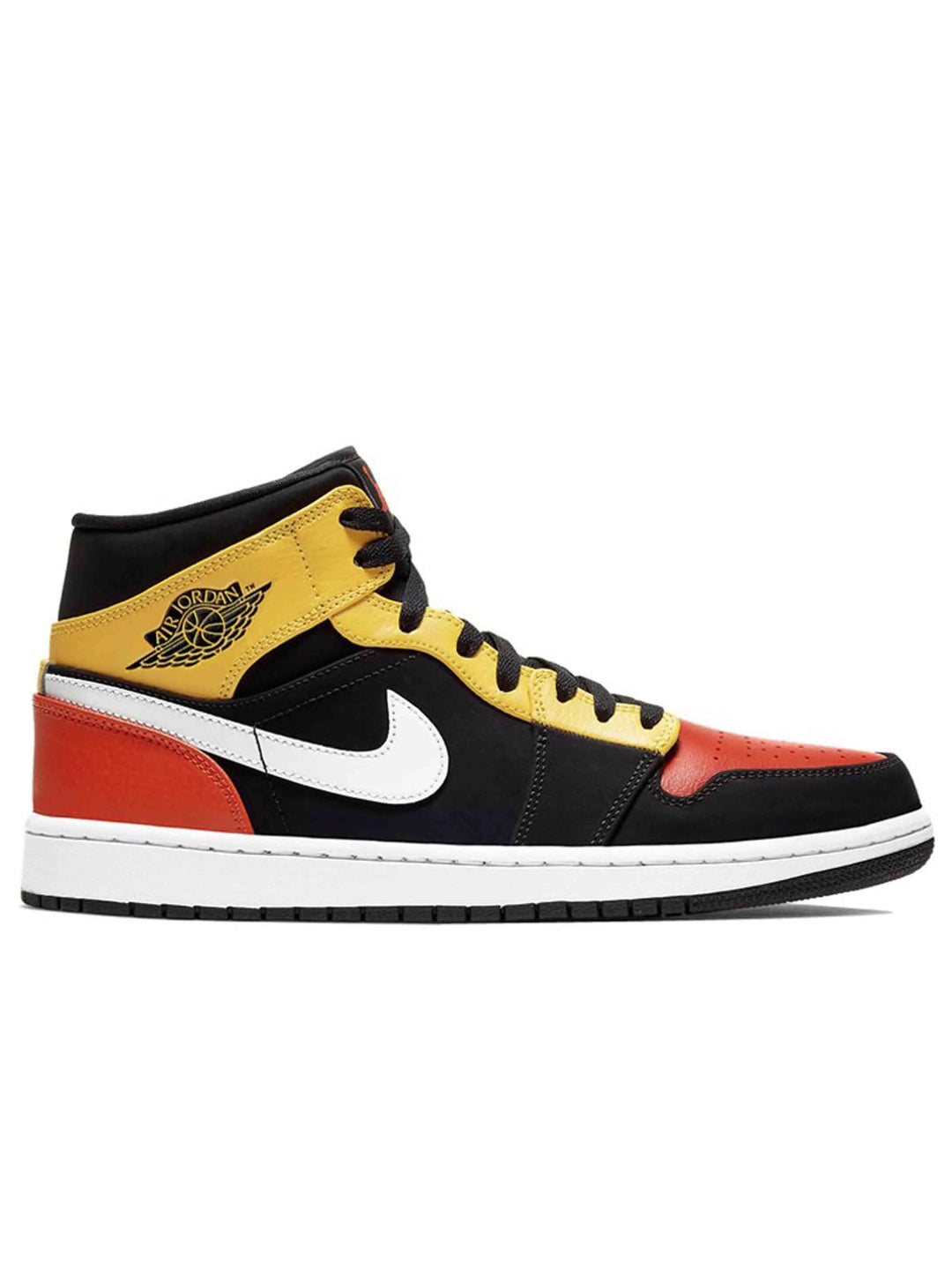 Nike Air Jordan 1 Mid Black Amarillo Orange Prior