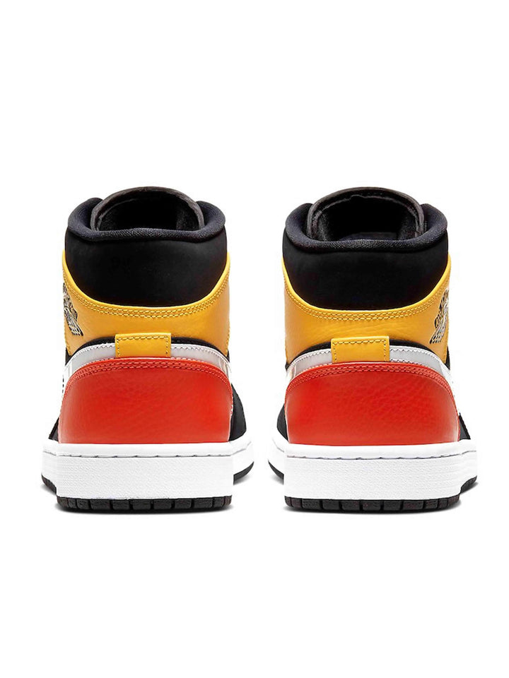 Nike Air Jordan 1 Mid Black Amarillo Orange Prior