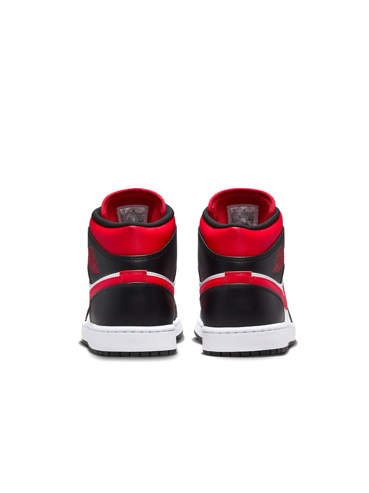 Nike Air Jordan 1 Mid Black Fire Red Prior