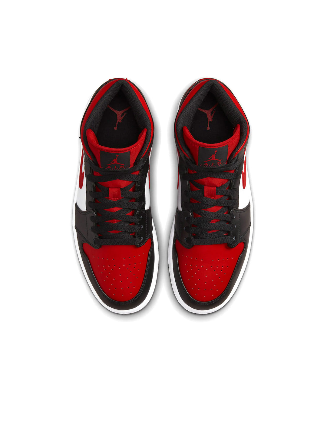 Nike Air Jordan 1 Mid Black Fire Red Prior