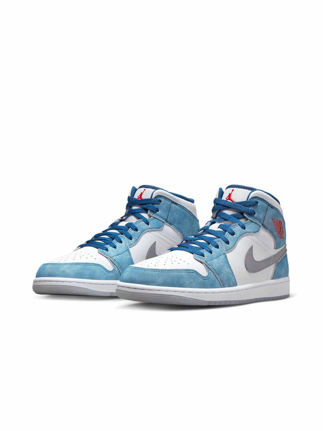 Nike Air Jordan 1 Mid French Blue Fire Red Prior