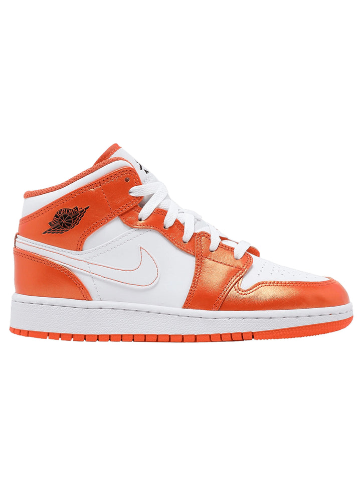 Nike Air Jordan 1 Mid White Orange Prior