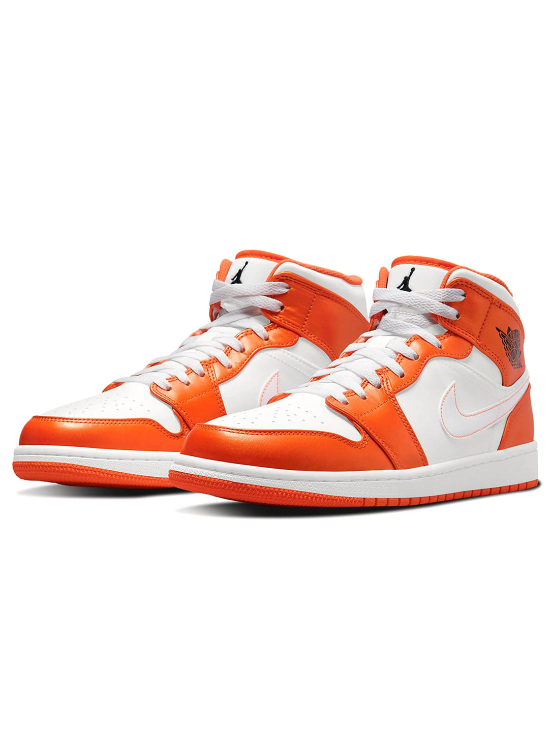 Nike Air Jordan 1 Mid White Orange Prior