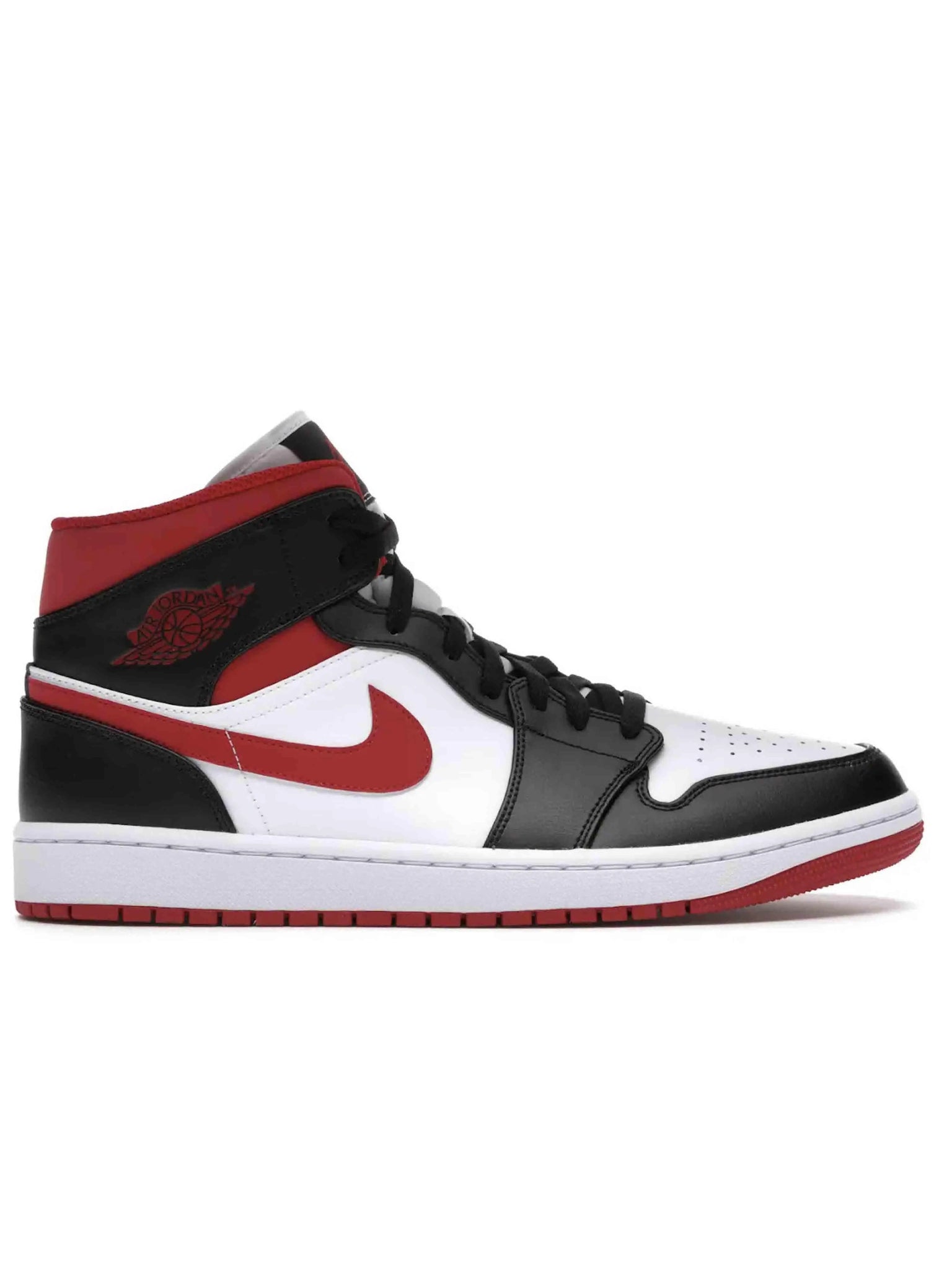 Nike Air Jordan 1 Mid White Red Black Gym Red [Damaged Box] Prior