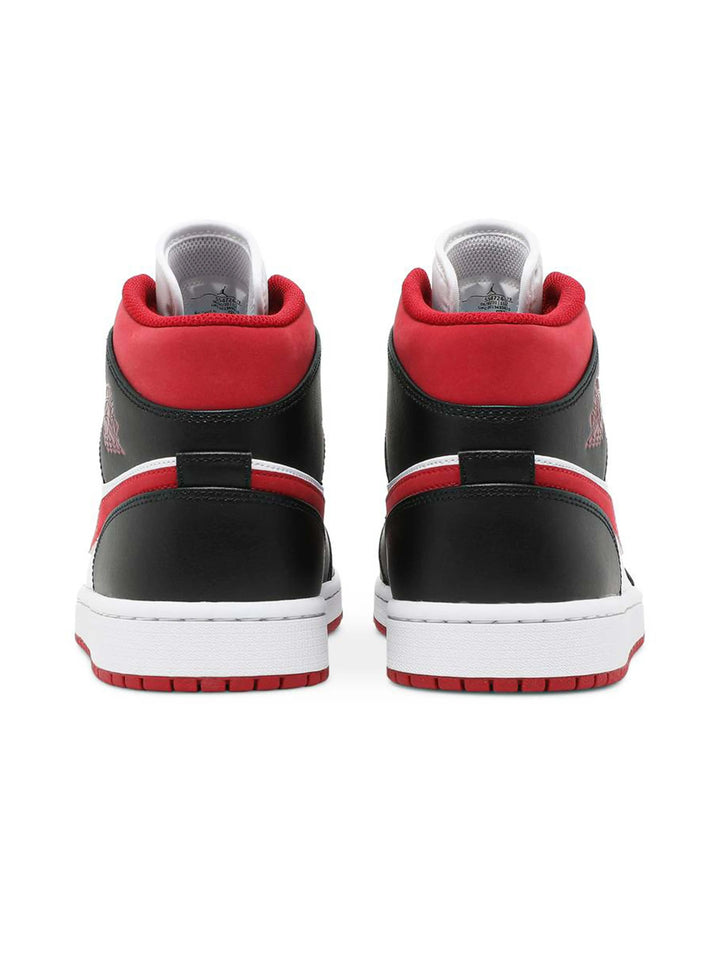 Nike Air Jordan 1 Mid White Red Black Gym Red [Damaged Box] Prior