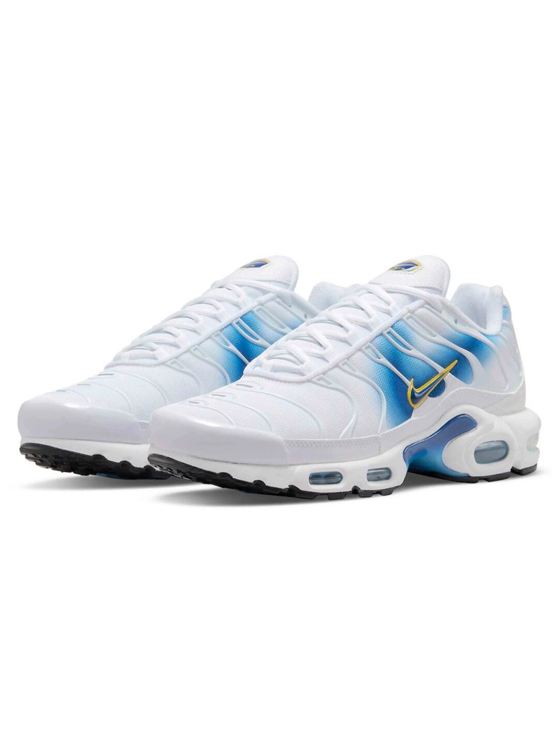 Nike Air Max Plus TN Spray Paint Swoosh White Blue Prior