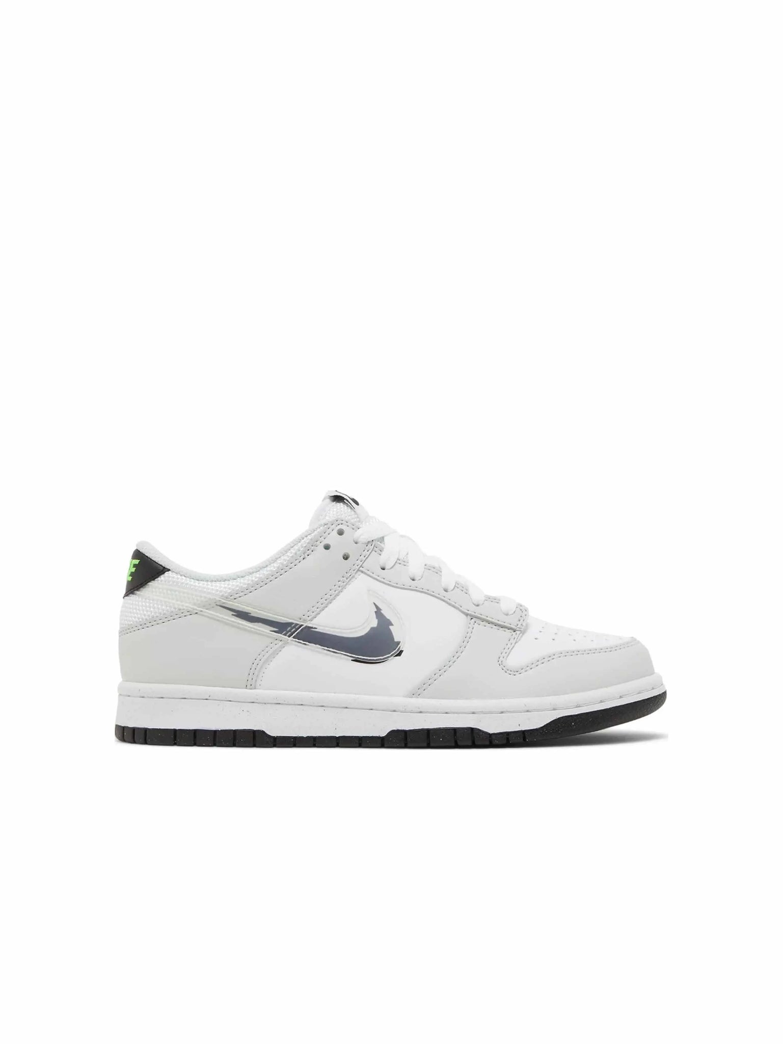 Nike Dunk Low Glitch Swoosh White Grey (GS) in Auckland, New Zealand - Shop name