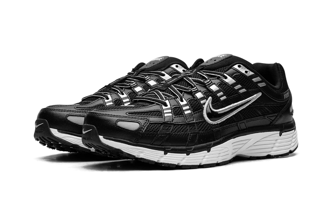 Nike P-6000 Black White Metallic Silver