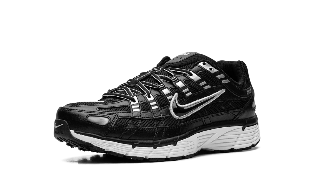 Nike P-6000 Black White Metallic Silver