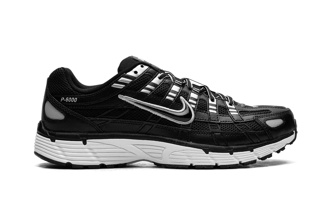 Nike P-6000 Black White Metallic Silver