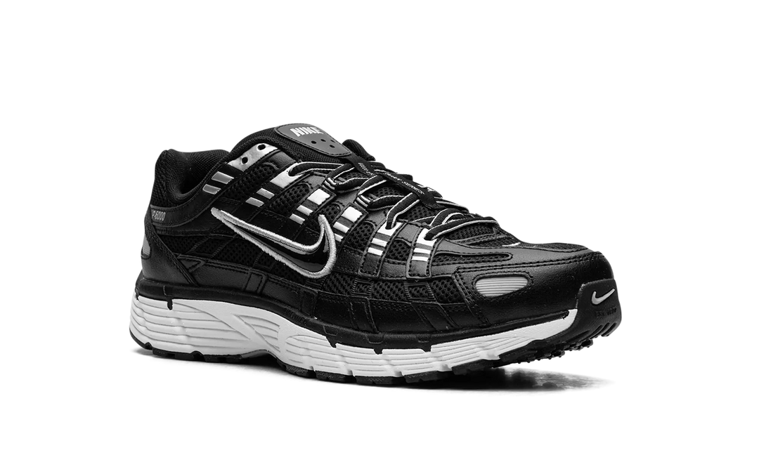 Nike P-6000 Black White Metallic Silver