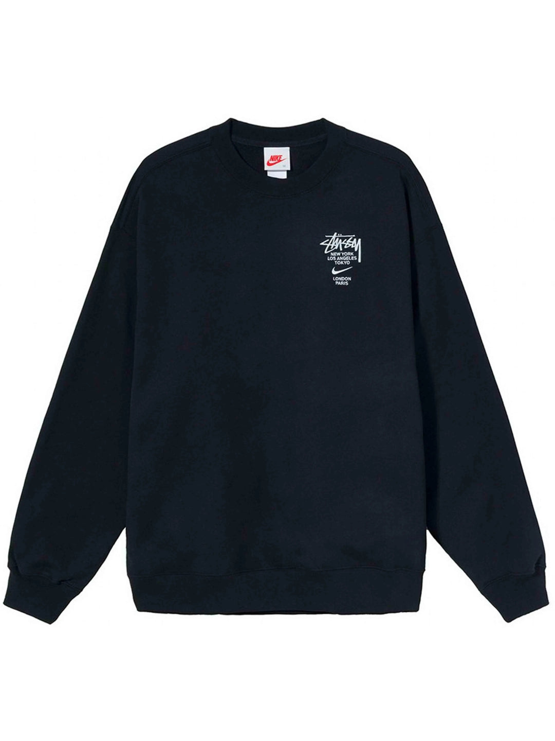 Nike X Stussy International Crewneck Sweatshirt Black [SS21] Prior