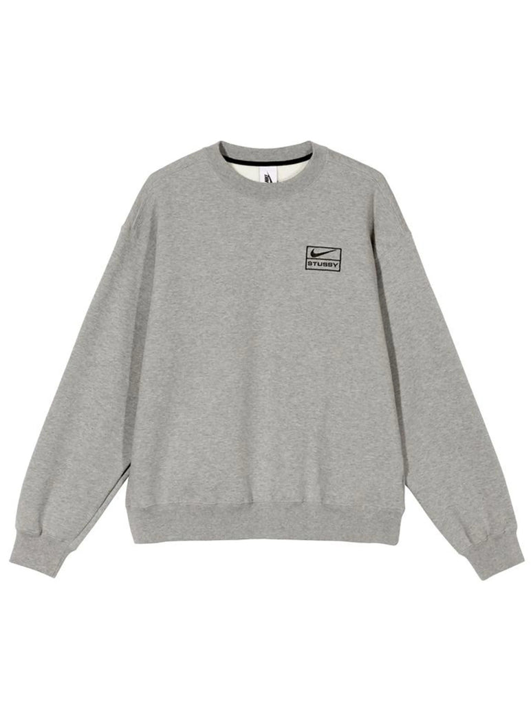 Nike x Stussy NRG BR Crew Fleece Grey - Prior | Auckland, New Zealand 