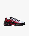 Nike Air Max Plus Pure Platinum University Red Black White