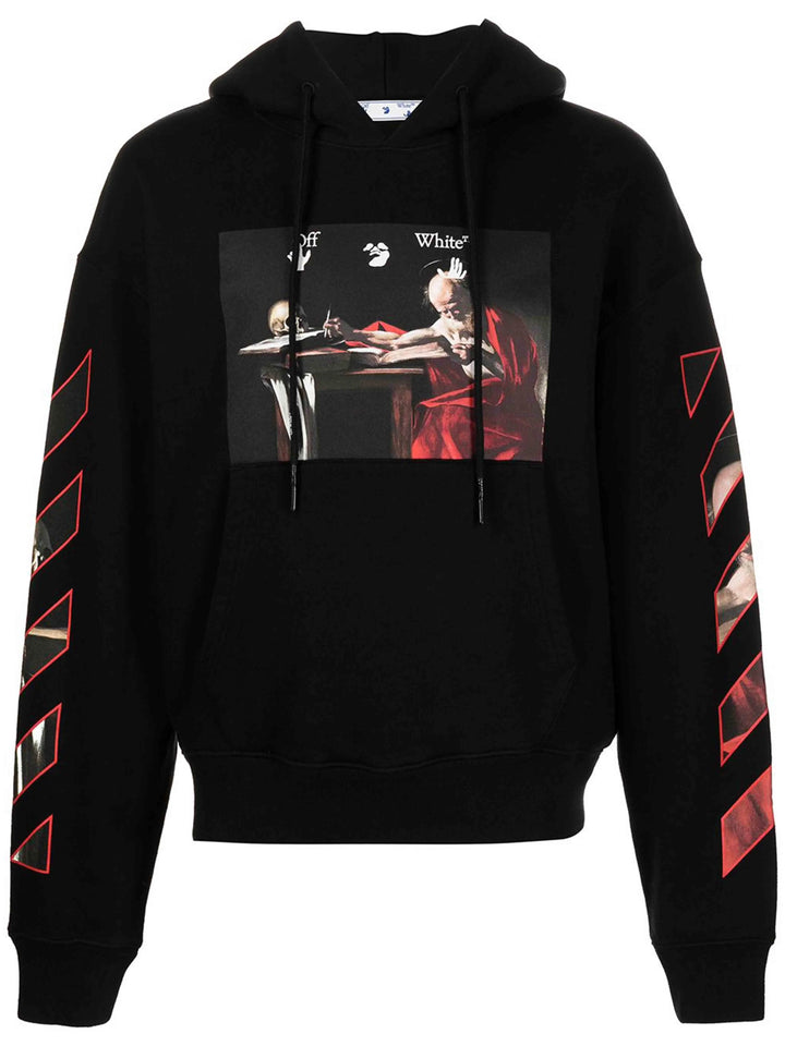 Off-White Oversize Fit Caravaggio Painting Hoodie Black [FW20] Prior