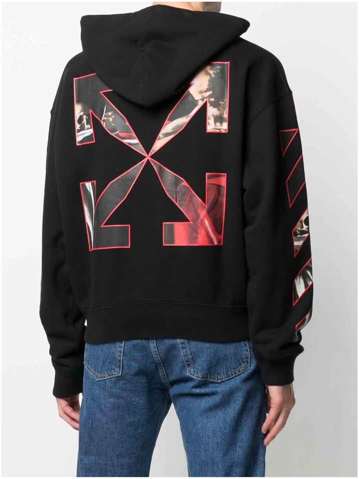 Off-White Oversize Fit Caravaggio Painting Hoodie Black [FW20] Prior