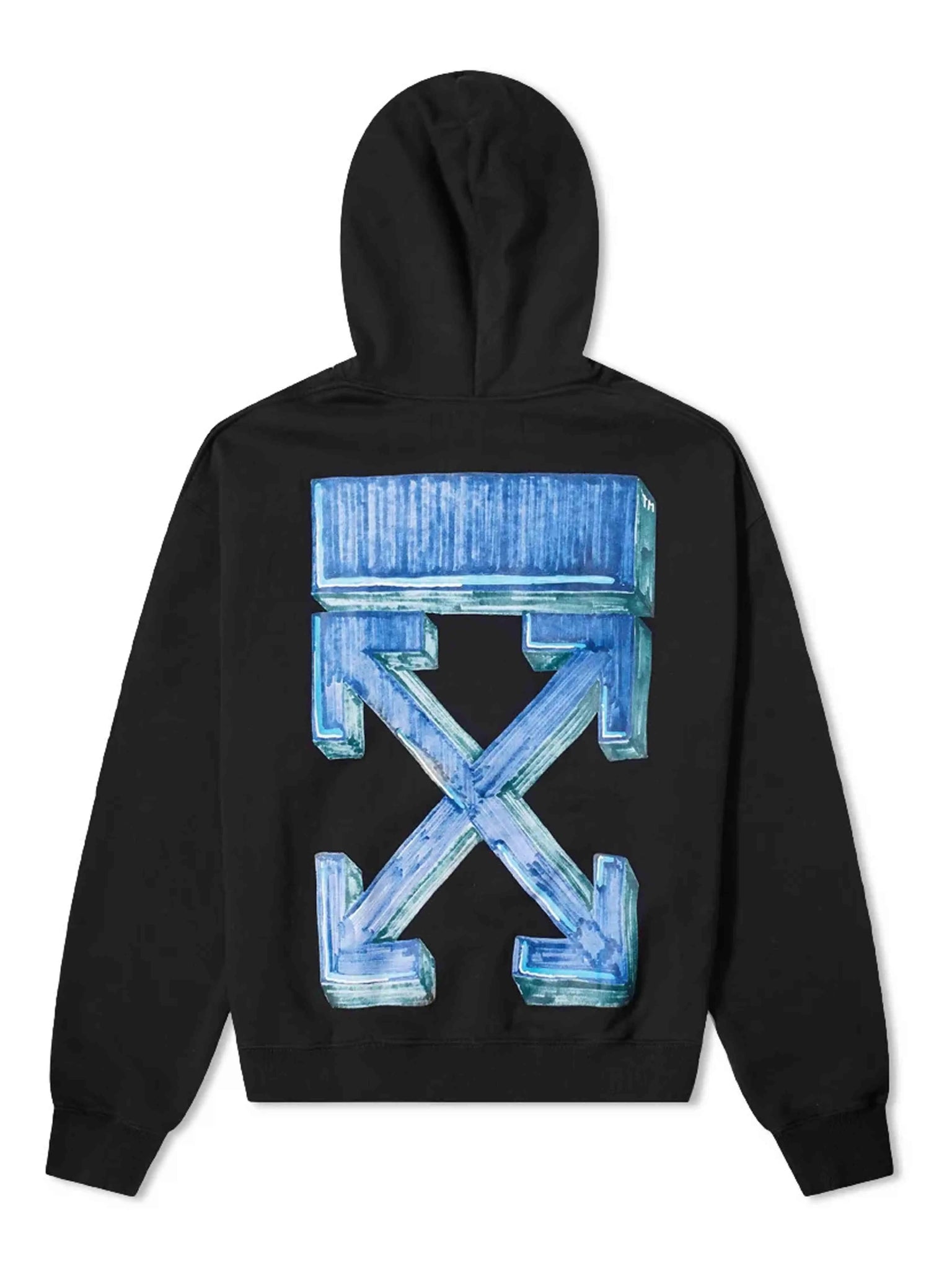 Off-White Oversize Fit Marker Arrows Hoodie Black/Blue [FW20] Prior