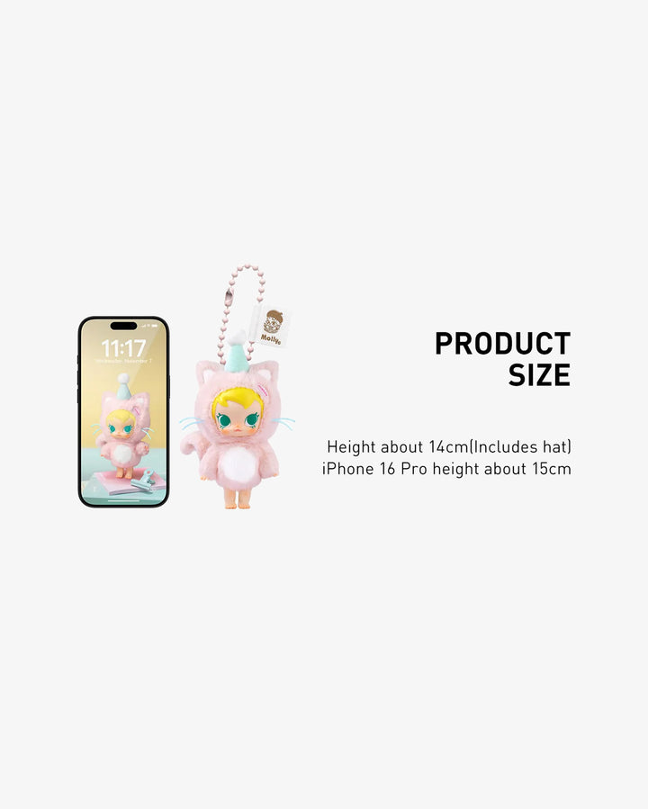 Pop Mart Baby Molly Pocket Friends Series Vinyl Plush Pendant Single Blind Box