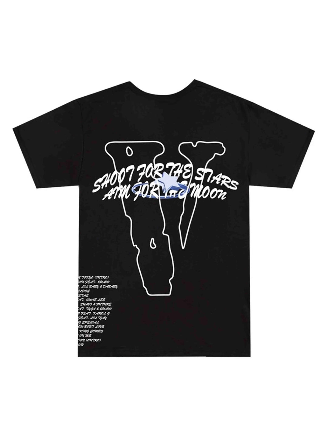 Pop Smoke x Vlone Tracklist Tee Black [SS20] Prior