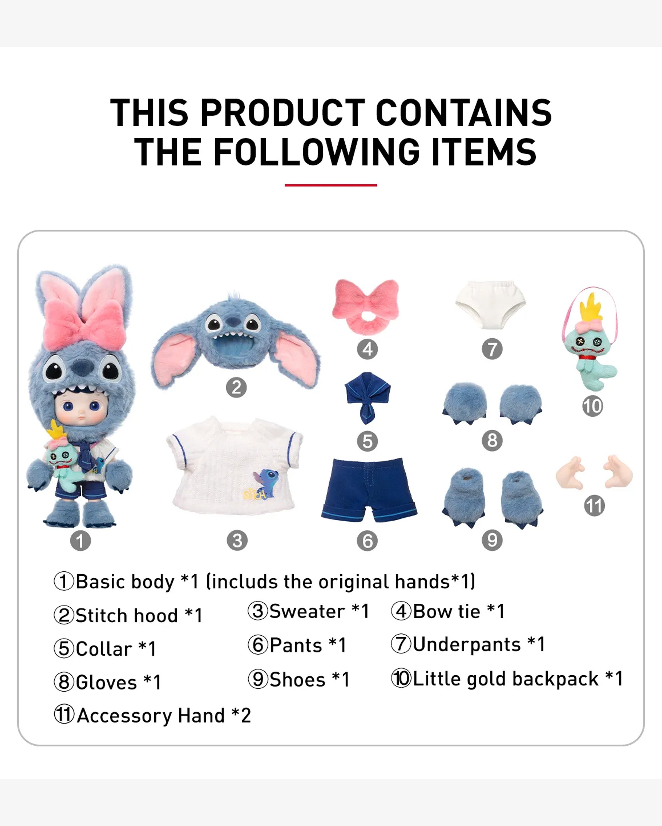 Pop Mart HACIPUPU Stitch 1/8 Figure