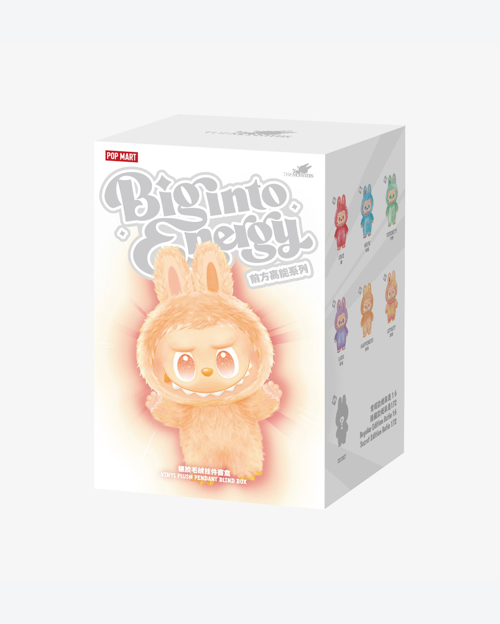Pop Mart Labubu The Monsters Big into Energy Series Vinyl Plush Pendant Single Blind Box