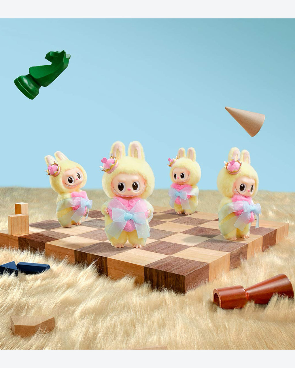 Pop Mart Labubu The Monsters Let's Checkmate Series Vinyl Plush Hanging Card