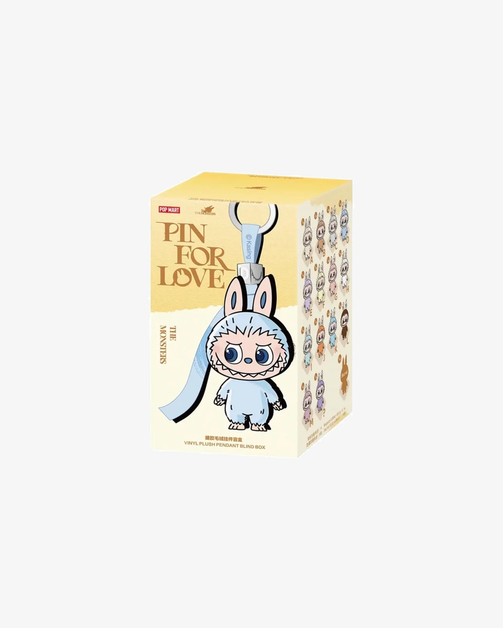 Pop Mart Labubu The Monsters Pin for Love Series Vinyl Plush Pendant (A-M) Single Blind Box