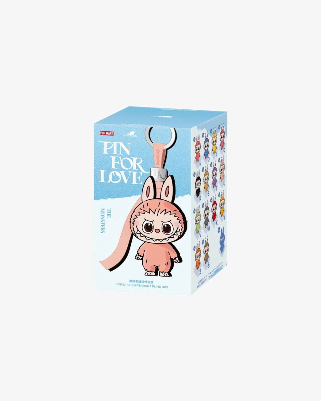 Pop Mart Labubu The Monsters Pin for Love Series Vinyl Plush Pendant (N-Z) Single Blind Box