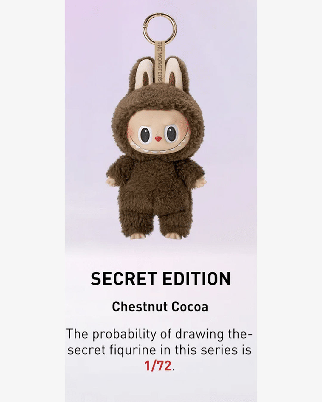 Pop Mart Labubu The Monsters Tasty Macarons Chestnut Cocoa Vinyl Plush Pendant (Opened Box)