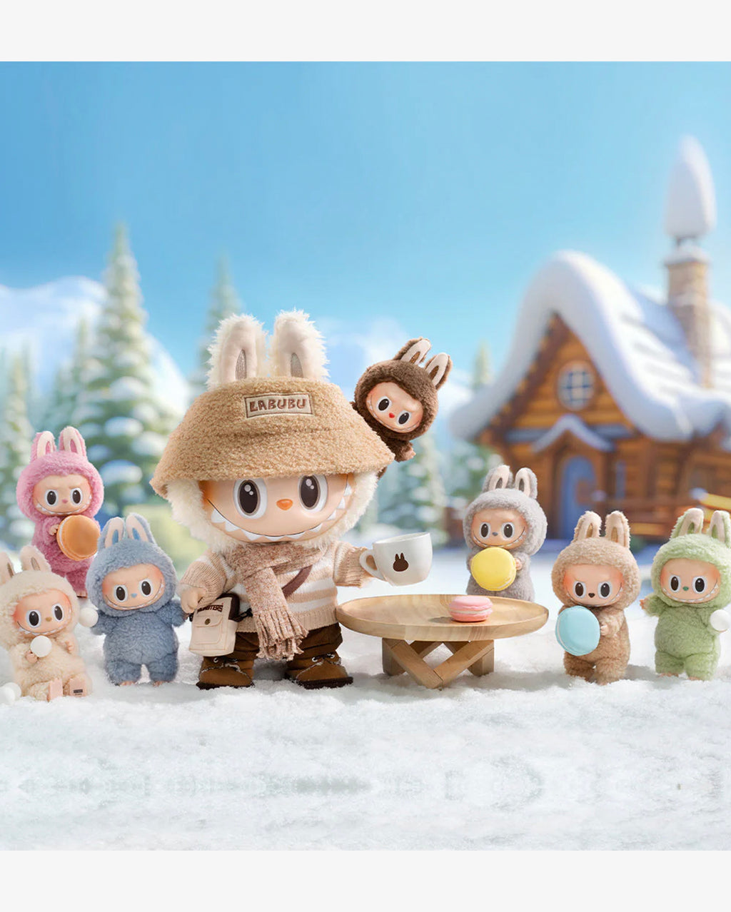 Pop Mart Labubu The Monsters Tasty Macarons Vinyl Plush Pendant Single Blind Box