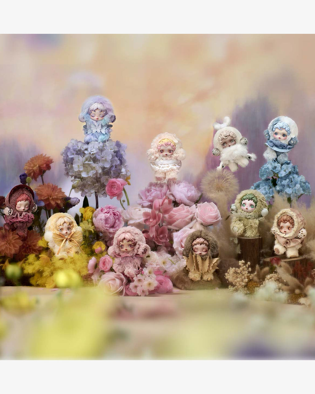 Pop Mart L'impressionnisme θSKULLPANDA Series Plush Doll Single Blind Box