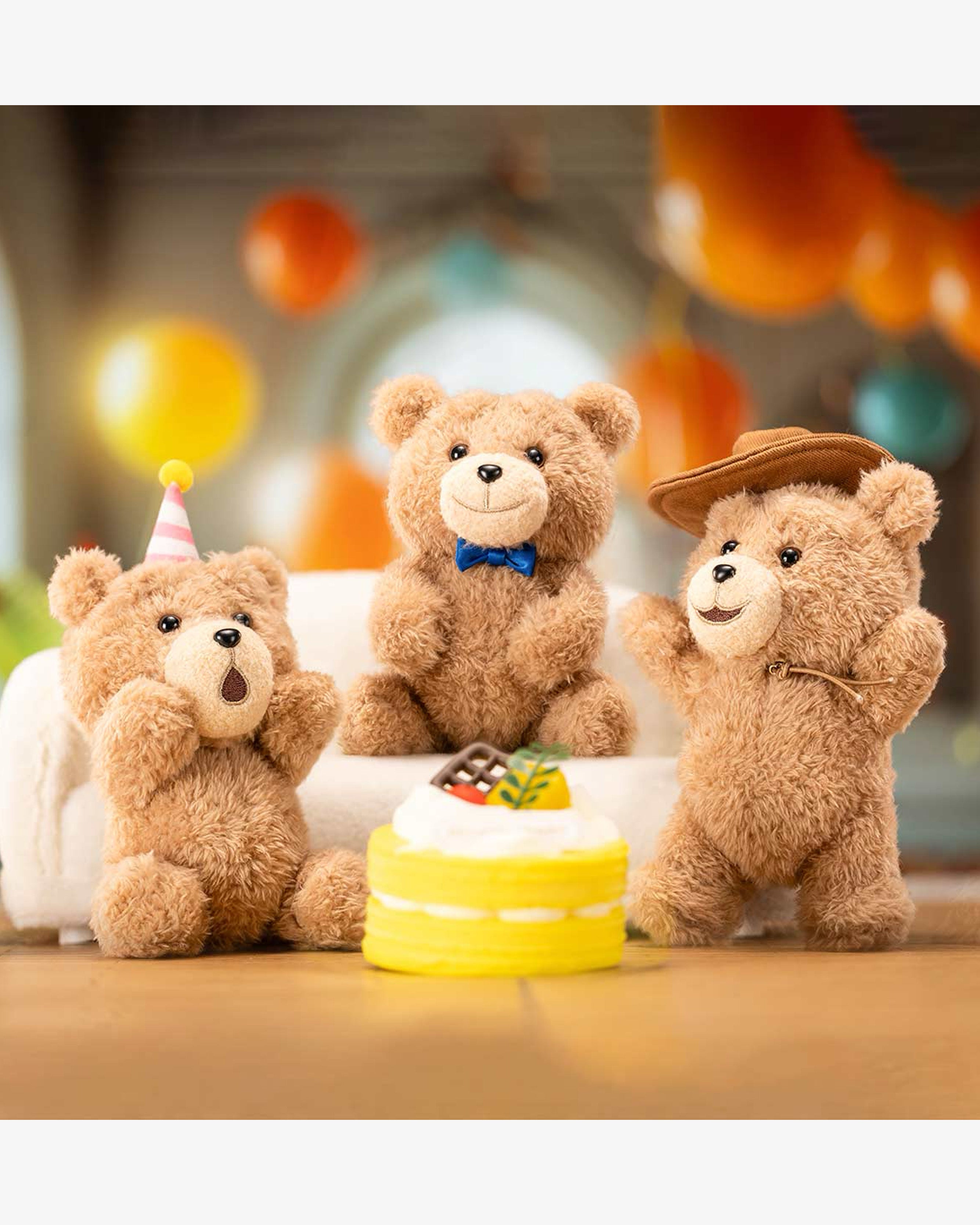 Pop Mart Ted2 Teddy Bear Action Plush Pendant Series Single Blind Box