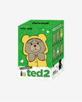 Pop Mart Ted2 Teddy Bear Action Plush Pendant Series Single Blind Box
